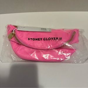 Stoney Clover Lane Classic Nylon Fanny Pack Bubblegum Pink Longer Strap NWt